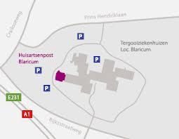 Plattegrond Tergooi Ziekenhuizen en Huisartsenpost Blaricum